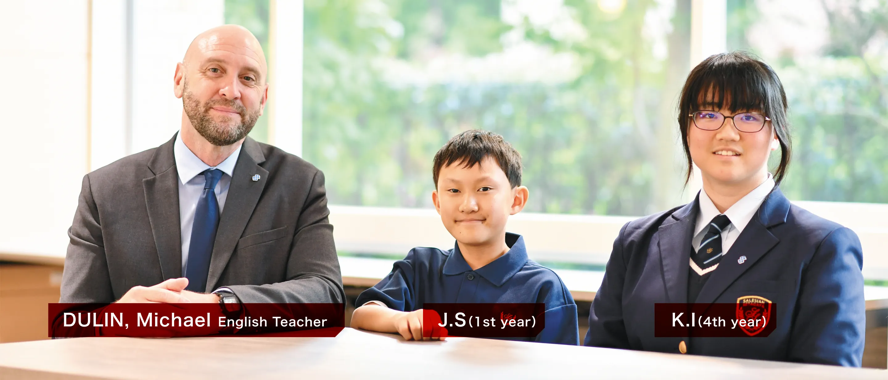 VISTA座談会：Michael Dulin先生、J.Sさん（1年生）、K.Iさん（4年生）